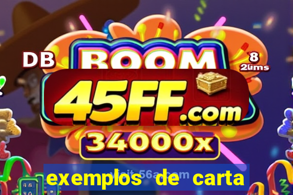 exemplos de carta do leitor